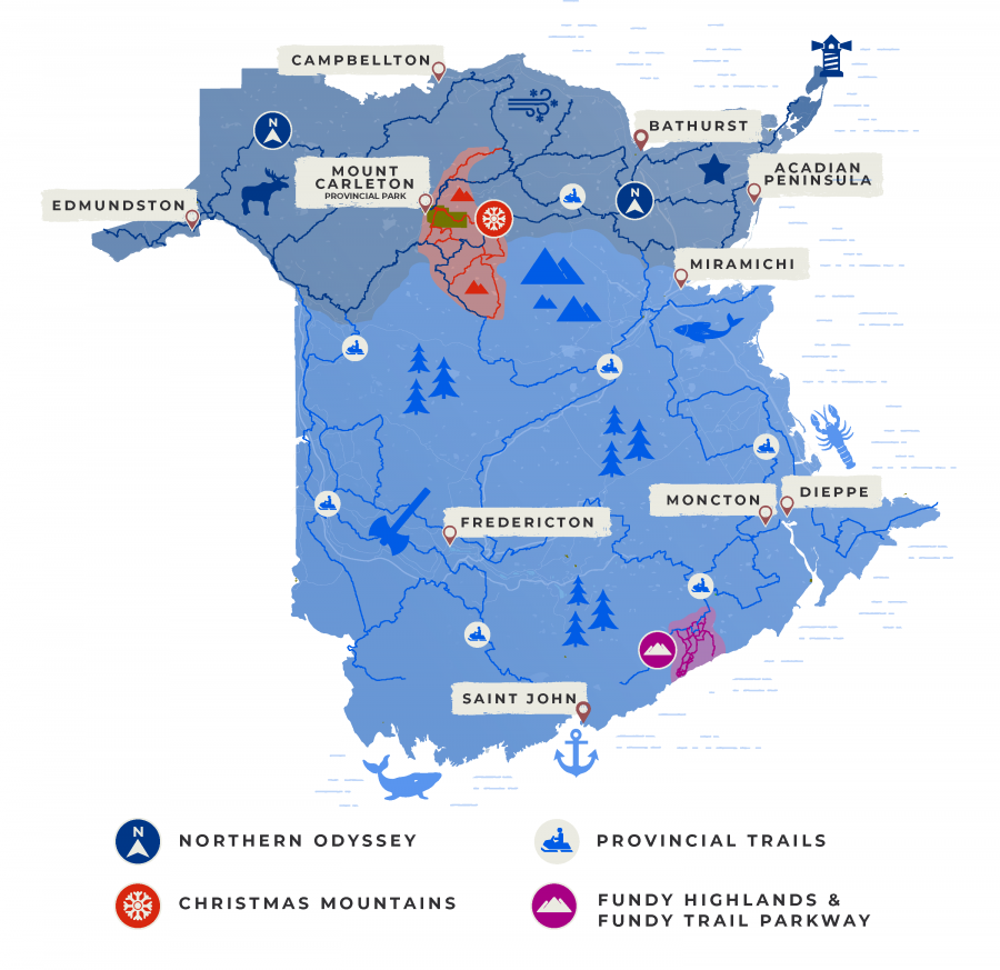 Snowmobiling in New Brunswick